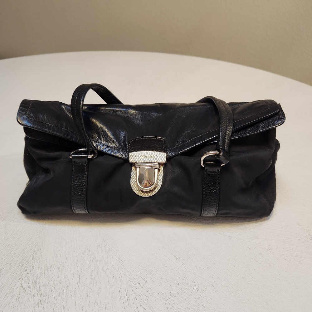 Vintage Authentic Prada leather Vestiaire handbag  12" x 6" x 4"